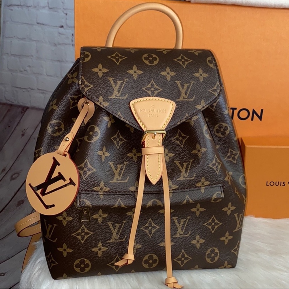 Louis Vuitton MONTSOURIS PM Backpack and LV Tag